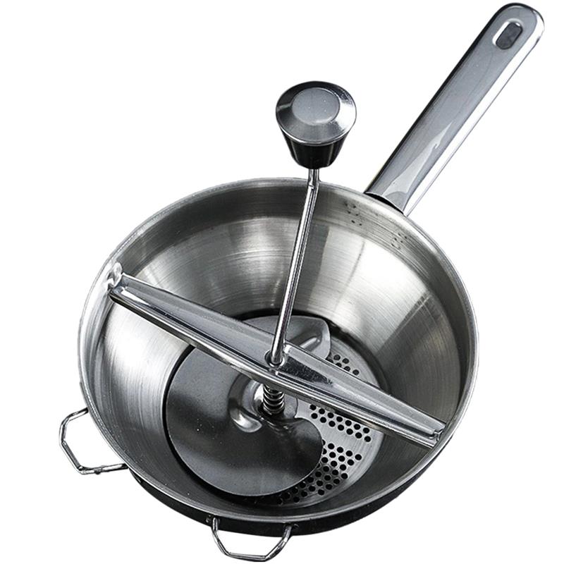 Machacadores de patatas, herramientas de cocina de acero inoxidable a presión, prensa de fruta y verdura, prensador de ajo, 1 ud.: Default Title
