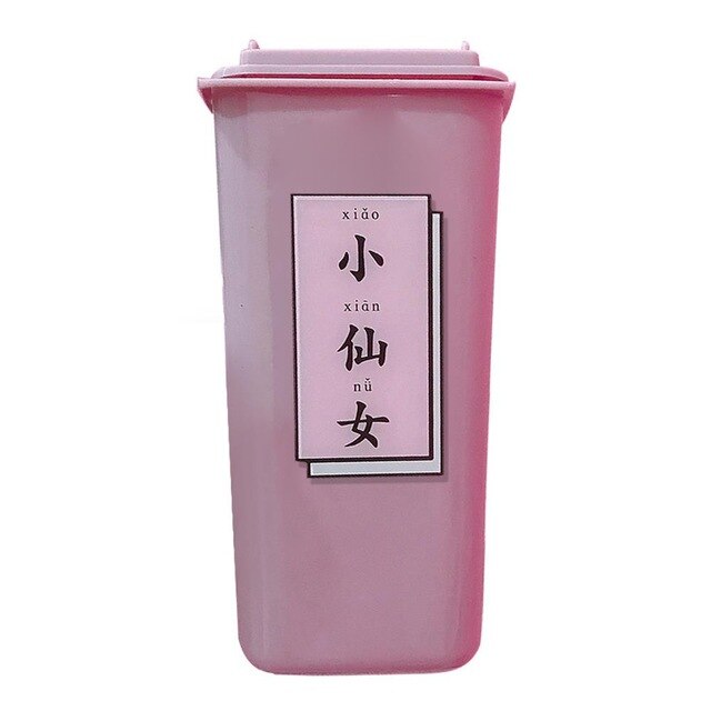 1pc mooie roze pennenhouders voor meisjes, bureau-emmer, pennenbakje voor meisjes, schrijfwaren, cosmetica, school, kantoor, pennenhouder, organizer: Kleine fee
