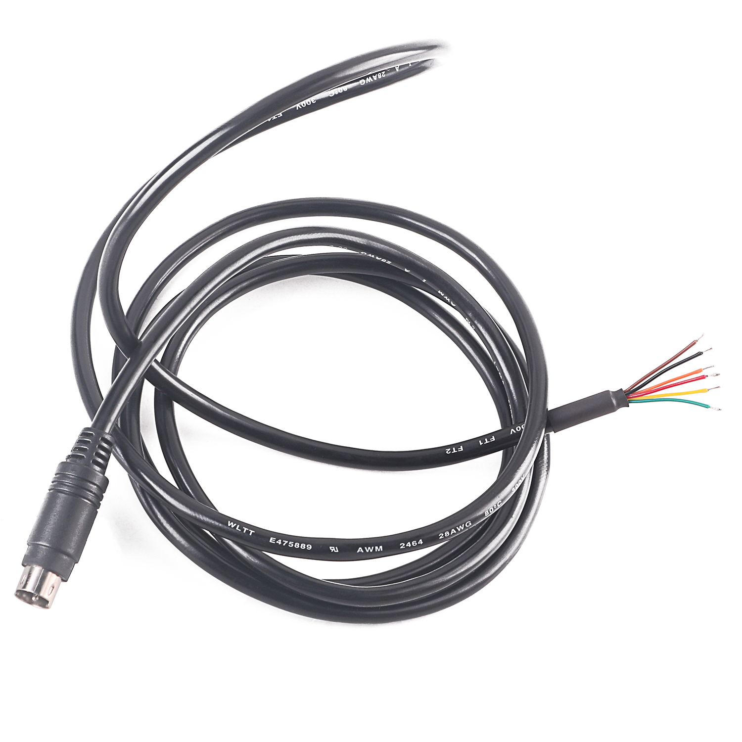 Câble adaptateur Mini DIN 6 broches mâle MD6 vers connecteur d'extrémité de fil