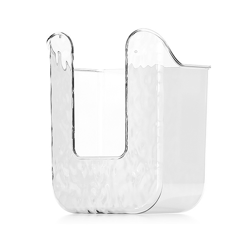 Plastic Wall-mounted Paper Towel Box Inverted No-punch Napkin Box Self-adhesive Space-saving Paper Towel Holder Bathroom: WHITE