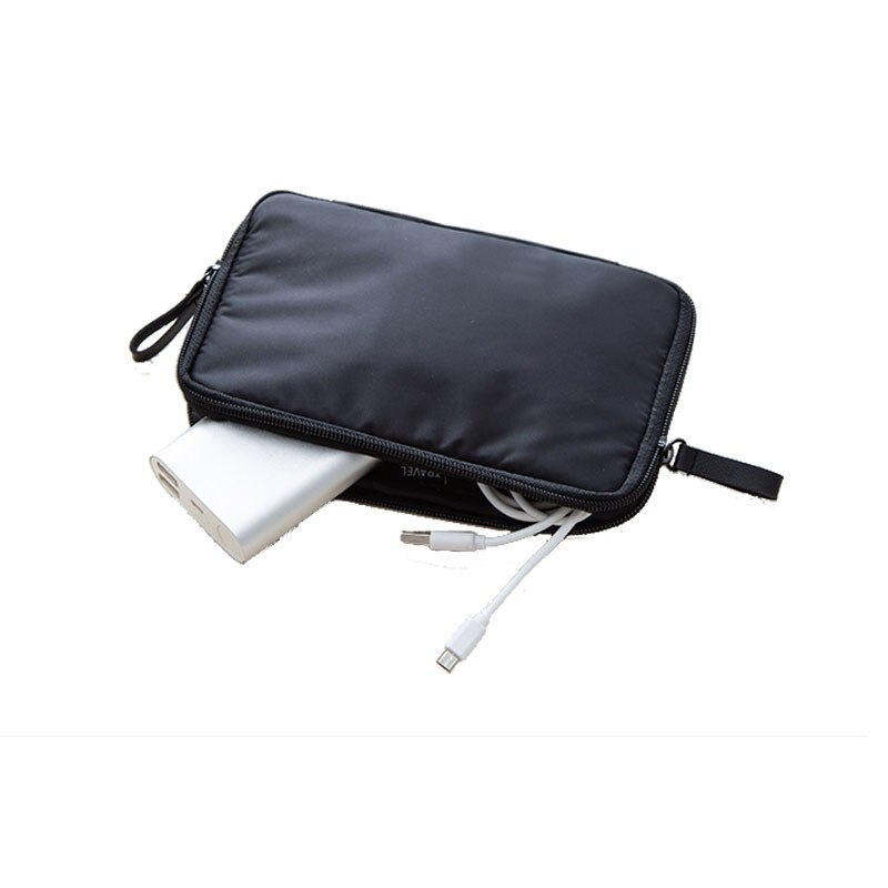 Små casual clutch tegnebøger nylon dobbelt lynlås rejse mænd pas id-kort holder organizer