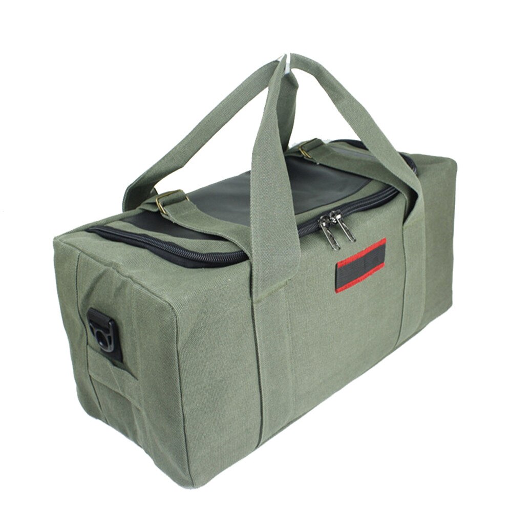BOWTAC-bolsa de viaje de gran capacidad para hombre, bolso de gimnasio de lona, equipaje de gran tamaño, plegable, impermeable, deportivo: Green Small