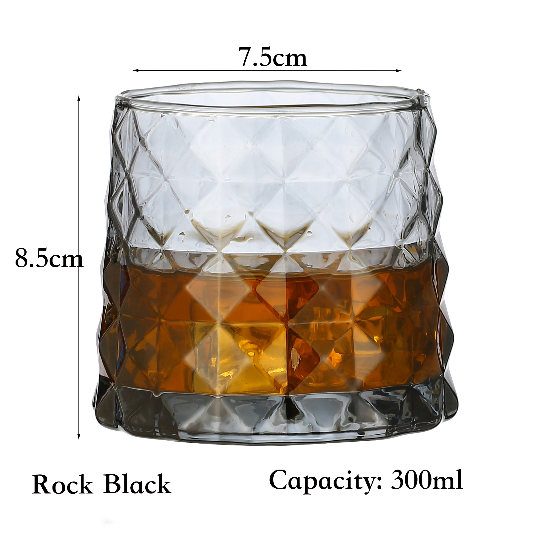 Vasos de whisky de 1 Uds., vasos de rocas antiguas, cristalería para cóctel escocés, Bourbon, Gin, Voldka, Brandy: Azul oscuro