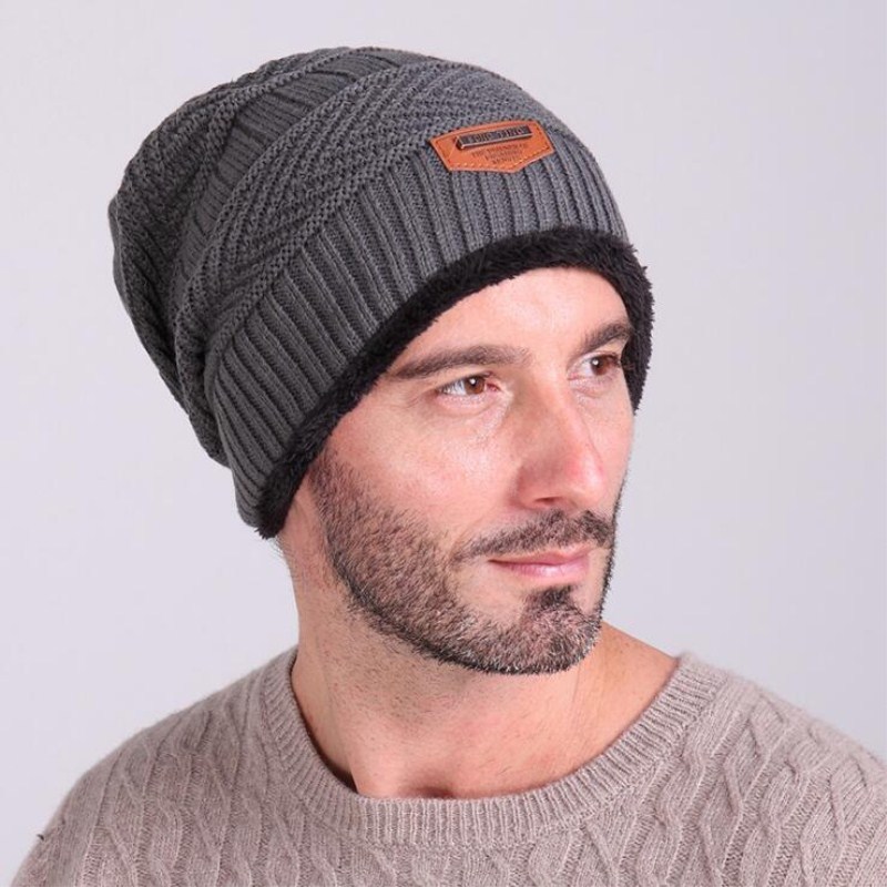 Sombrero de invierno de terciopelo para hombre, gorro de lana al aire libre para esquiar, máscara, bufanda, gorro, gorros de invierno para hombre, sombrero de punto para niño,