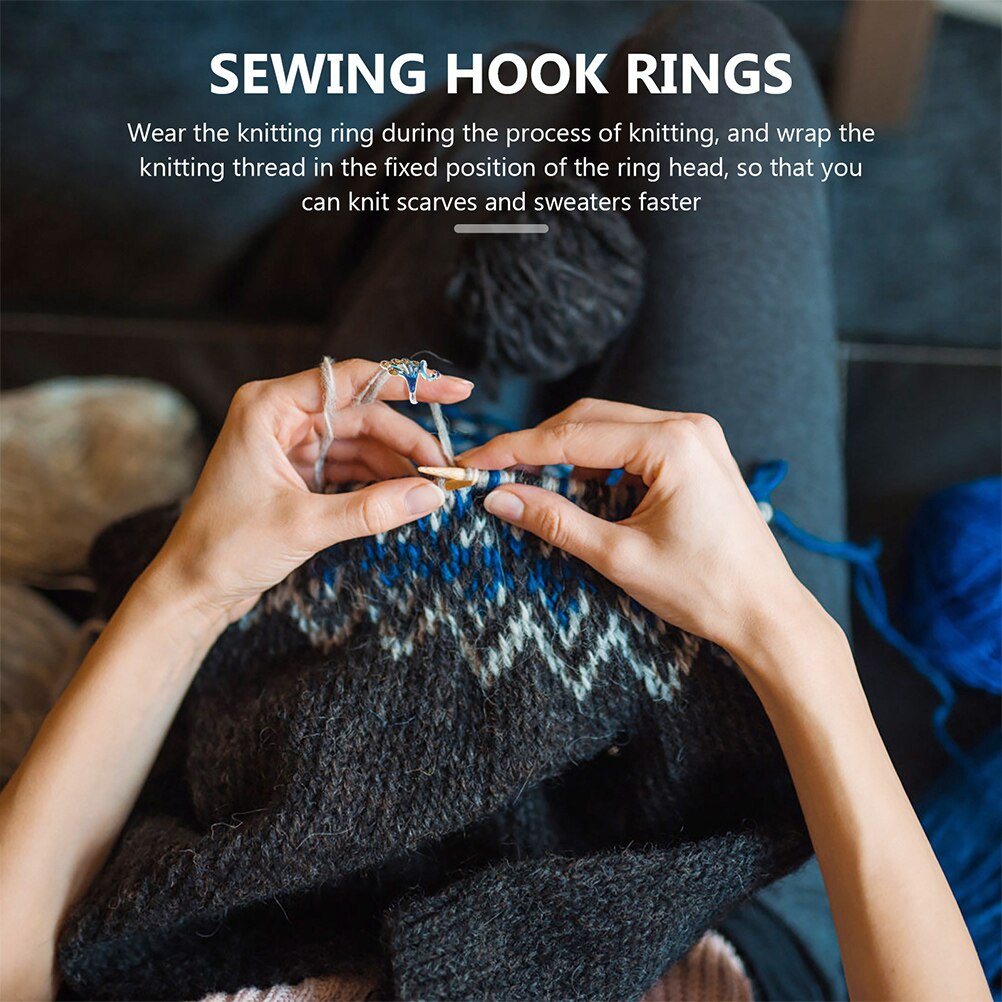 5pz anelli per maglieria anelli intrecciati semplici anelli aperti anello per dito ornamento