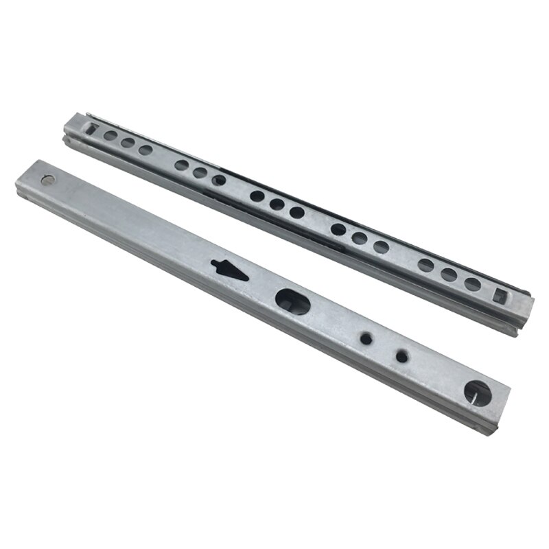 1 par skuffe stål kugleskinne glideskuffe glidekugle guide to sektioner 17mm brede stål fold møbler hardware beslag