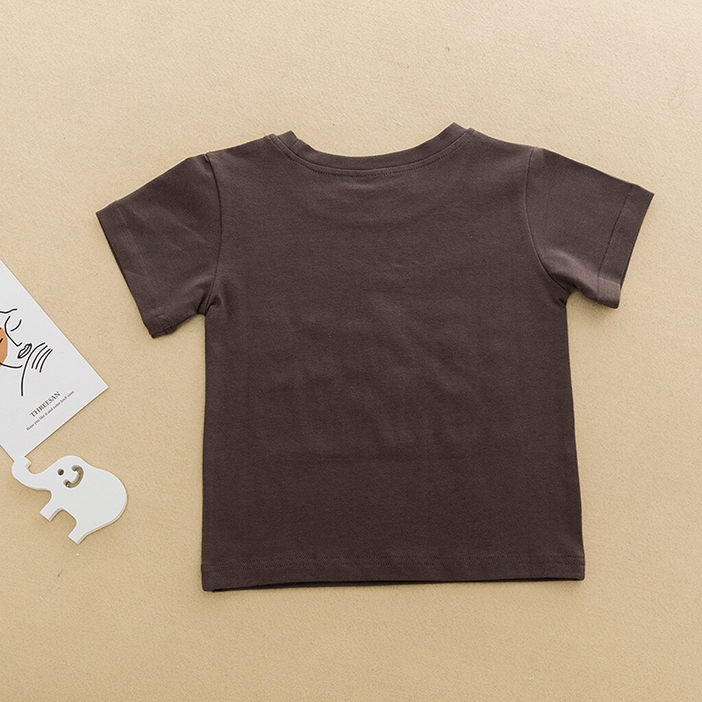 Enfant en bas âge enfants vêtements bébé garçons t-shirt main signe langue enseignants mélanine interprète ASL hauts vêtements d'été