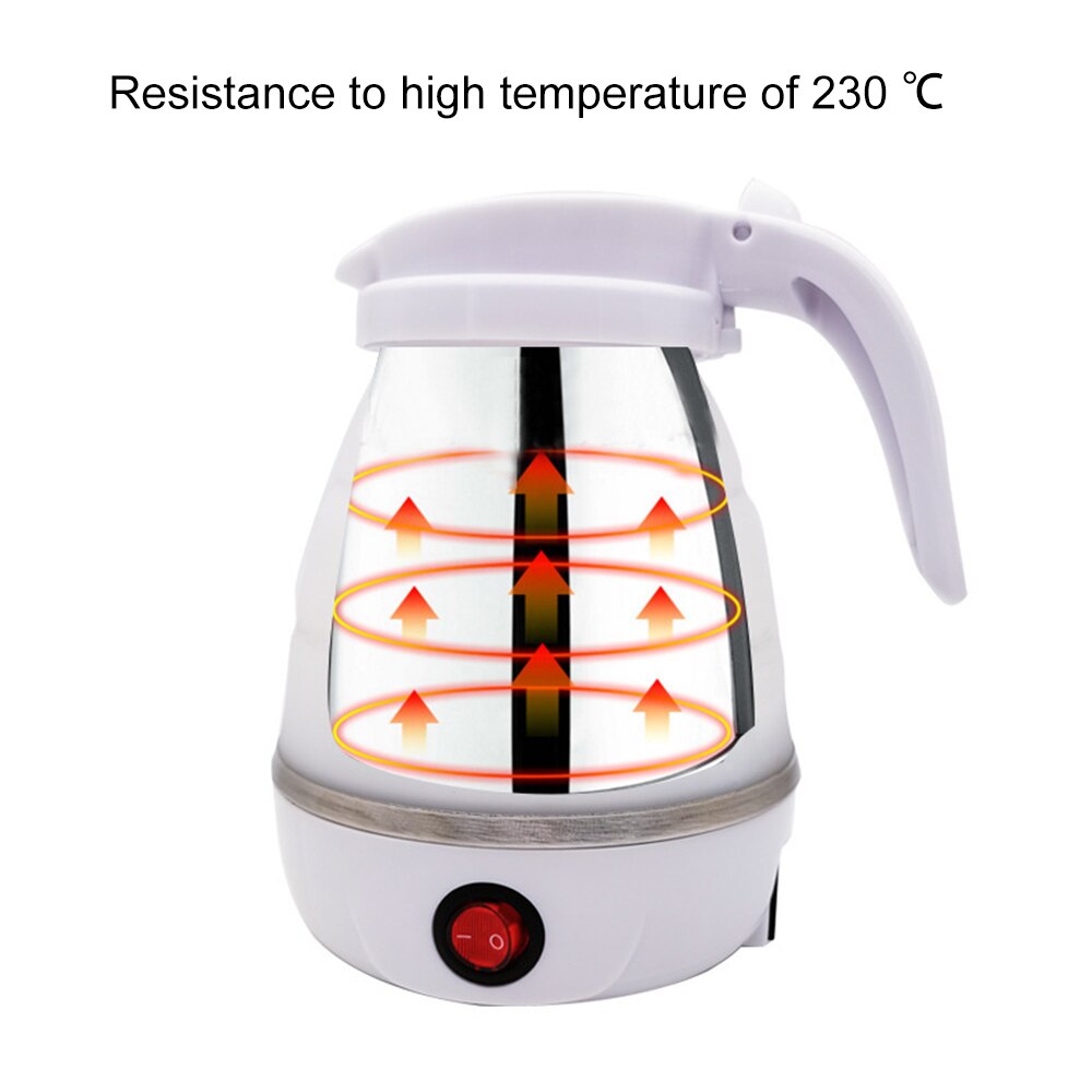 600W Silikon Tragbare Kochendem Wasser Teekanne Faltbare Wasserkocher Reise Hause Wasserkocher Faltbare Wasserkocher Küche Gerät