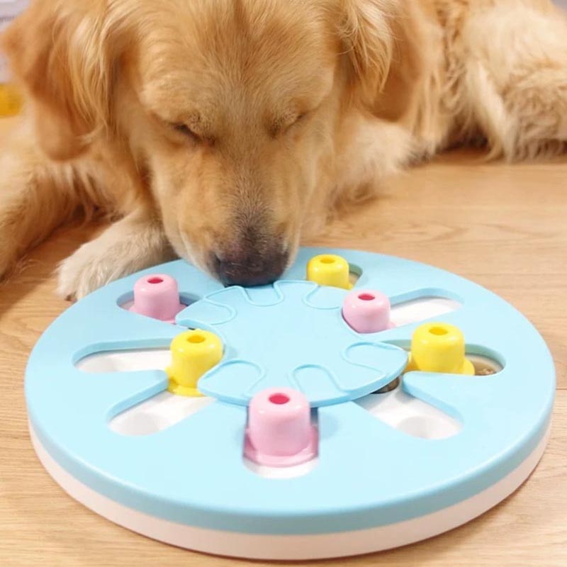 Hunde puslespil legetøj feeder hund iq træningslegetøj spil interaktiv dispenser slow feeder pædagogisk legetøj til hunde honden speelgoed