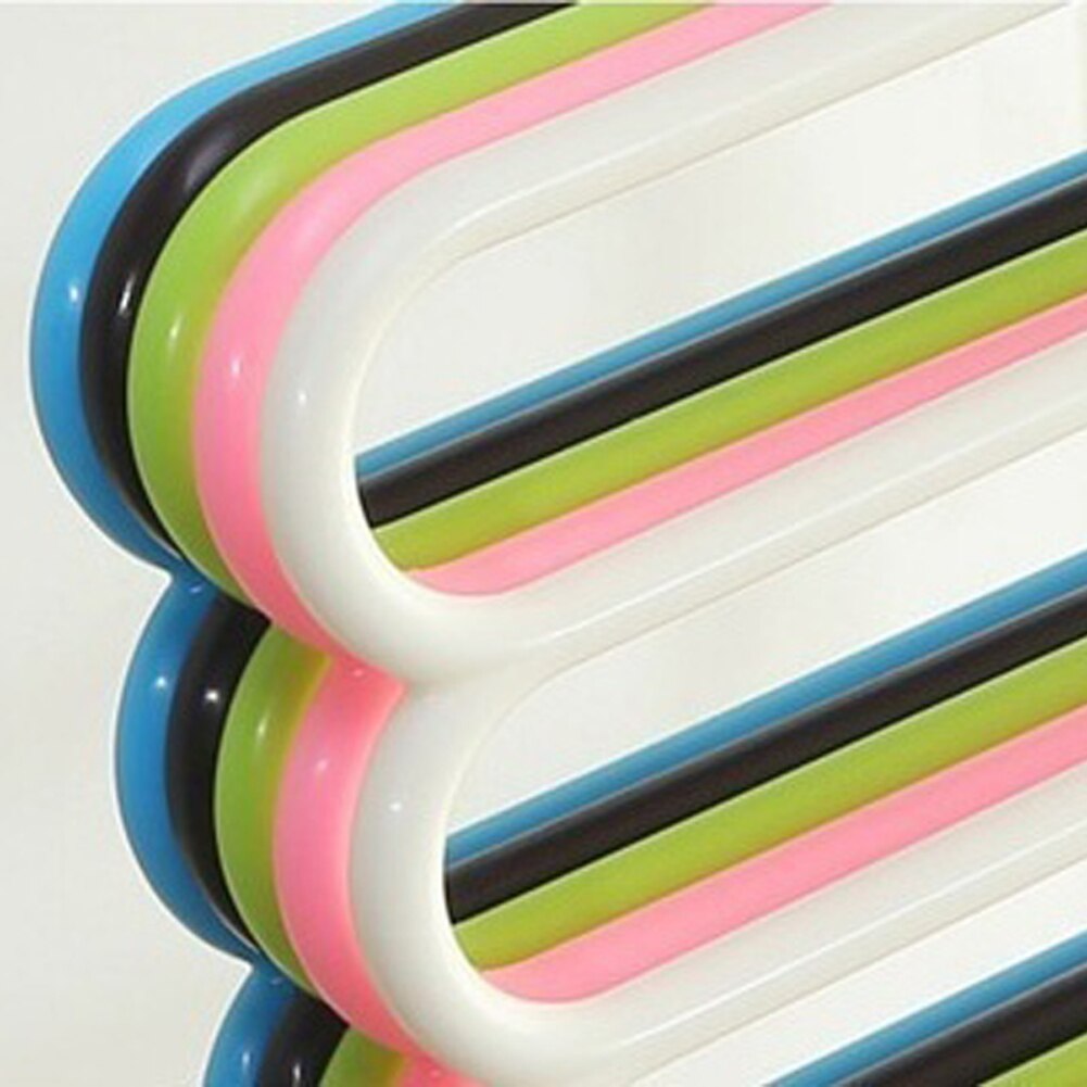 5 layers Clothes Hangers Multi-Function Storage Hangers Plastic 5-Layer Drying Rack Pants Rack Storage Tie Belt Towel Holder
