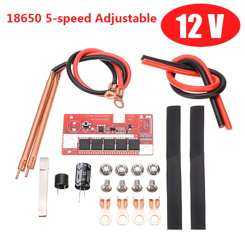 Mini soldador por puntos portátil, 12V-15V, hoja de placa de circuito PCB, 18650 baterías, equipo de soldadura por puntos, 5 velocidades, ajustable