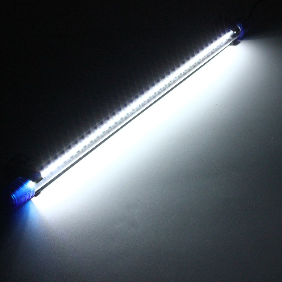 Aquarium Waterproof LED Light Bar Fish Tank Submersible Down Light Tropical Aquarium Product 4W 40CM AC220V US Plug: White