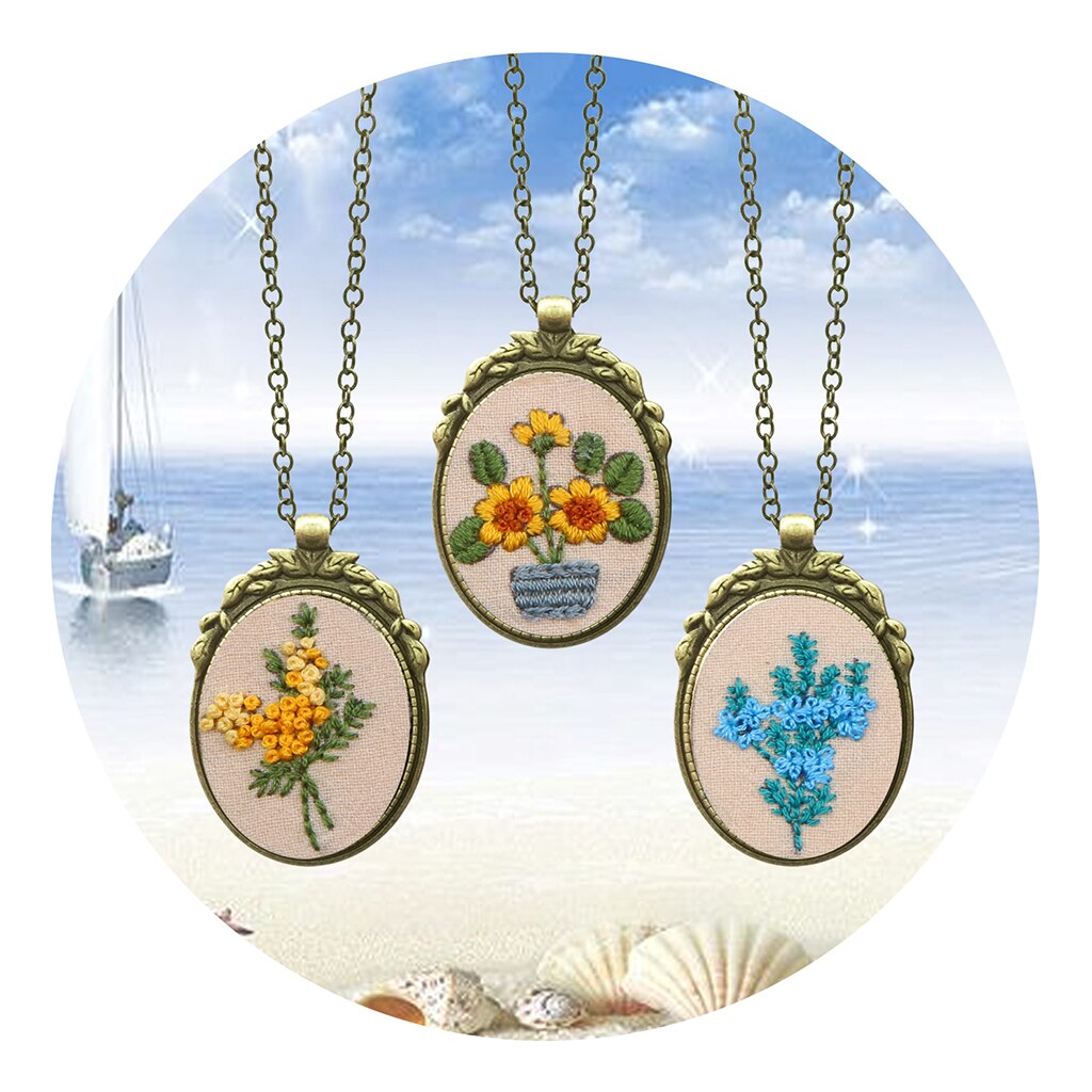 Embroidery Sampler Kits DIY embroidery Crafts For Beginner Handwork: Style3