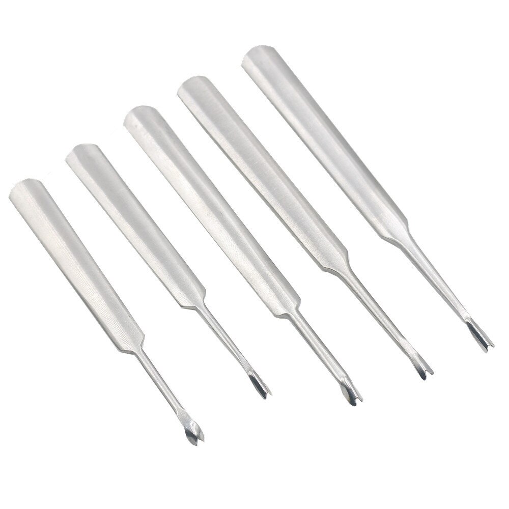 DIY Leather Tool Stainless Steel V Shaped U-Shaped Leather Groover Leather Sculpture Leather Art Simplicity Edger Trenching Tool