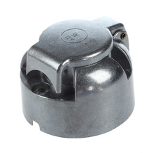 7-Pin Trailer Socket Heavy-Duty Round Pin 7- Pole Wiring Socket 12V Towbar Towing Caravan Truck Socket Vehicle End N Type