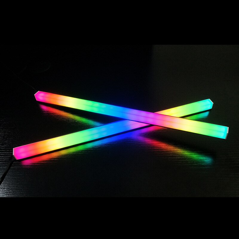 COOLMOON 30cm 5V/3Pin Small 4Pin Light Strip PC Computer Controller RGB LED Color Atmosphere Lamp for PC Case Chassis