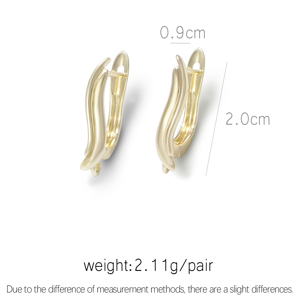 DIY Basic Schwenzy Material 14k Gold /Sliver Color Fasteners Earwire Earring Hooks Accessories For Woman Earrings Making