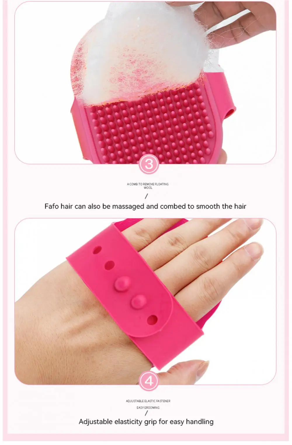 Escova de borracha macia para cães e gatos, pente de silicone para banho de animais de estimação, removedor de pelos, suprimentos para animais de estimação, equipamento de limpeza para lavagem de cães