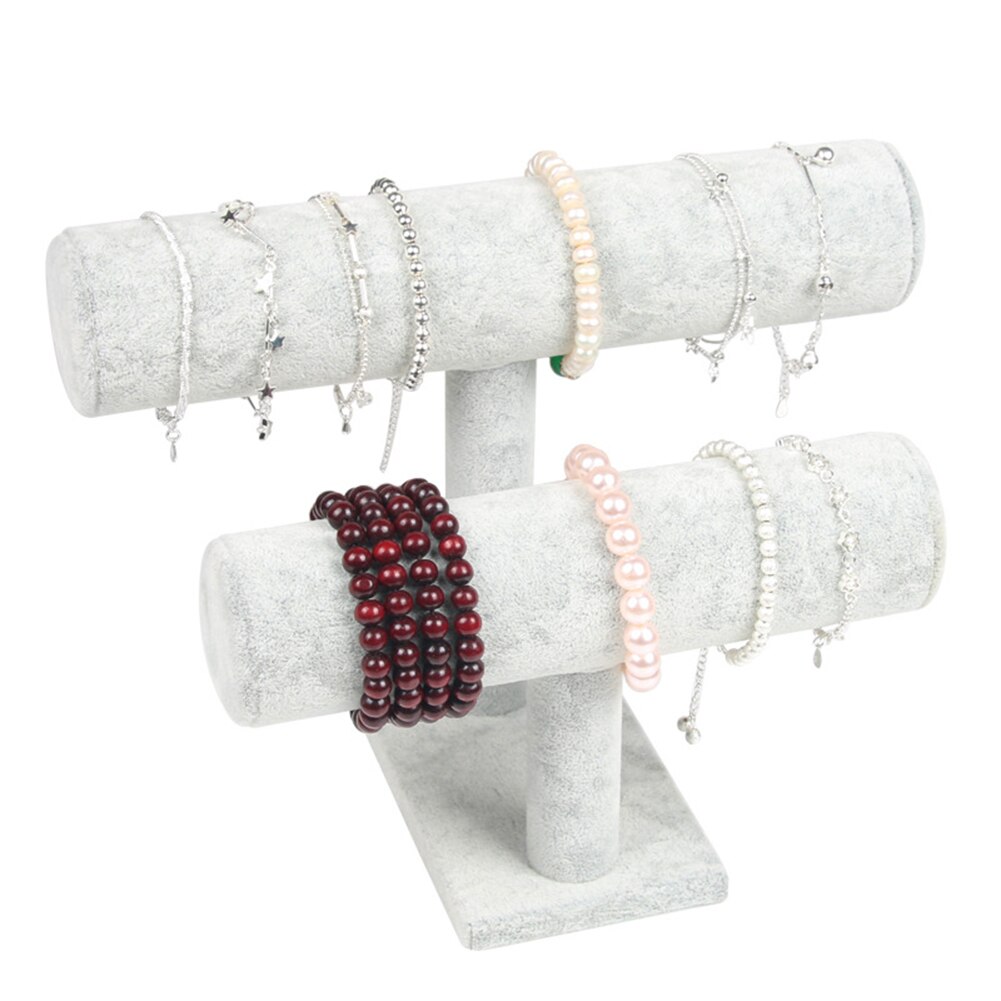 2 Tiers Watches Pillow Rack Velvet Bracelet Watch Display Stand Holder Organizer Jewelry Background Cloth Accessory Stand