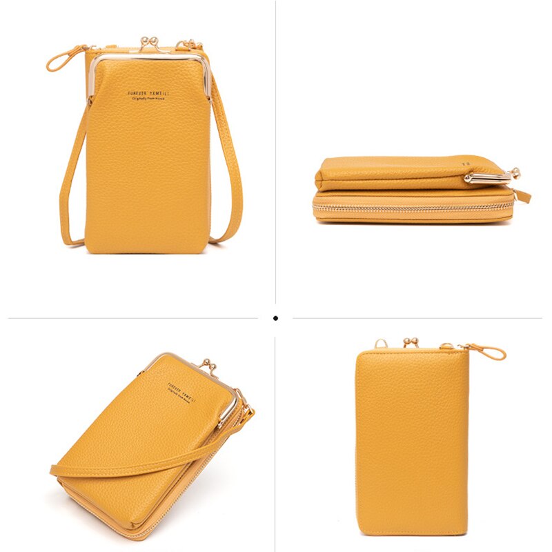 Vrouwen Kleine Telefoon Cross Body Purse Pu Leather Blocking Cross Body Mobiele Telefoon Tas Voor Vrouwen Met Rits &amp; lock