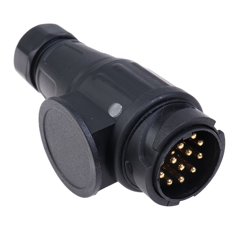 1pc 12v 13 pin trailer stik vandtæt trailer 13 polet elektrisk stik ledningsstik adapter adapter trailer til køretøj rv