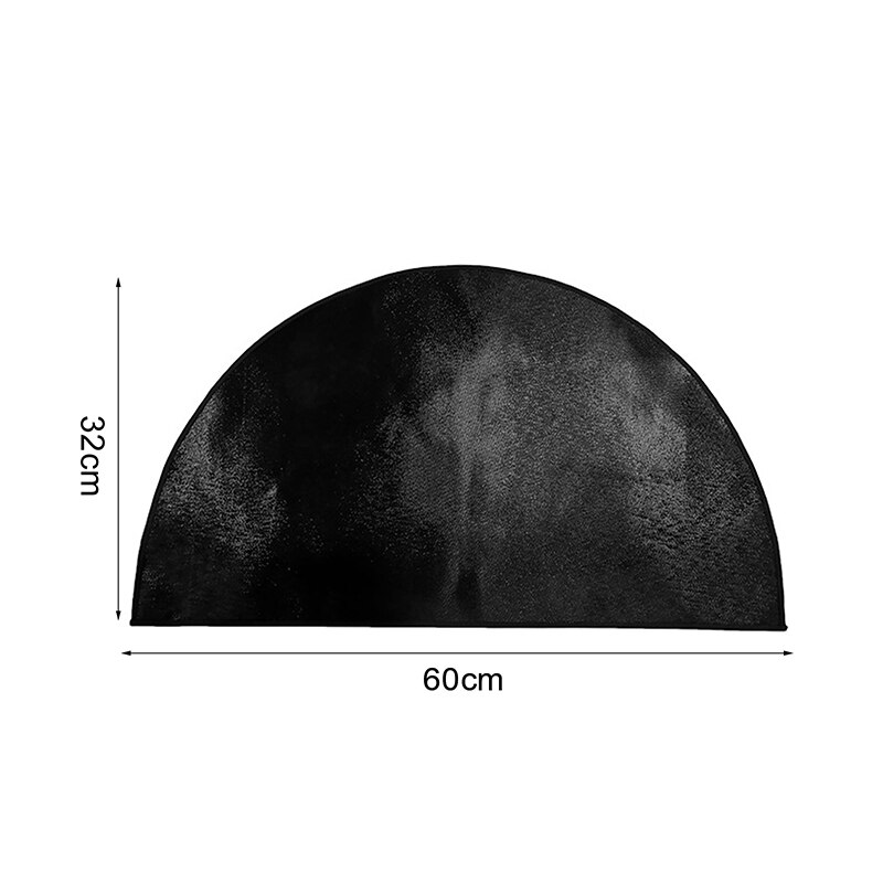 Brandwerend tapijt, halfrond, met glasvezel en siliconen bedekt, voor open haard, grill, bbq, halfrond, vlamvertragend tapijt: Blauw