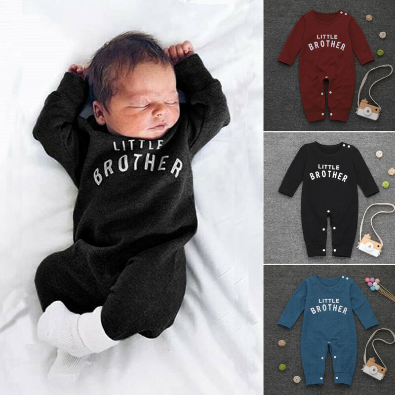 Nreborn – combinaison en coton pour bébé garçon et petit frère, combinaison chaude à manches longues, vêtements pour enfants de 0 à 24M, automne et hiver