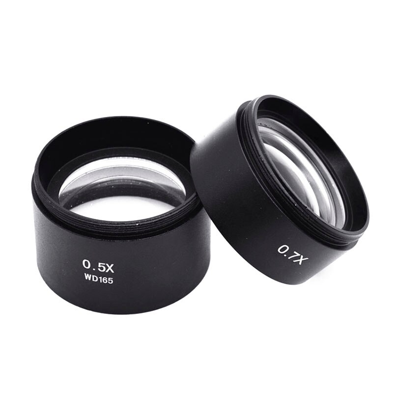 Efix-lente de cristal auxiliar Barlow 0.5X 2X 0.7X para industria, microscopio Digital de vídeo estéreo, cámara, objetivo, rosca de montaje: 0.5X 0.7X