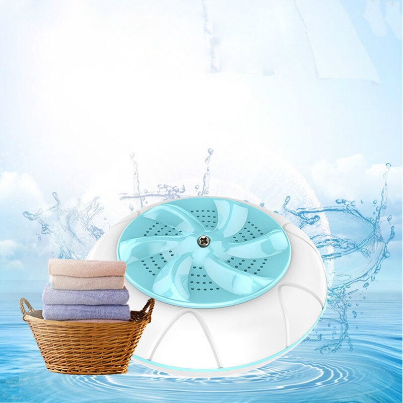 Mini Machine à laver à ultrasons automatique, machine à laver, portable, roue de lavage, prévenir l'enroulement des vagues