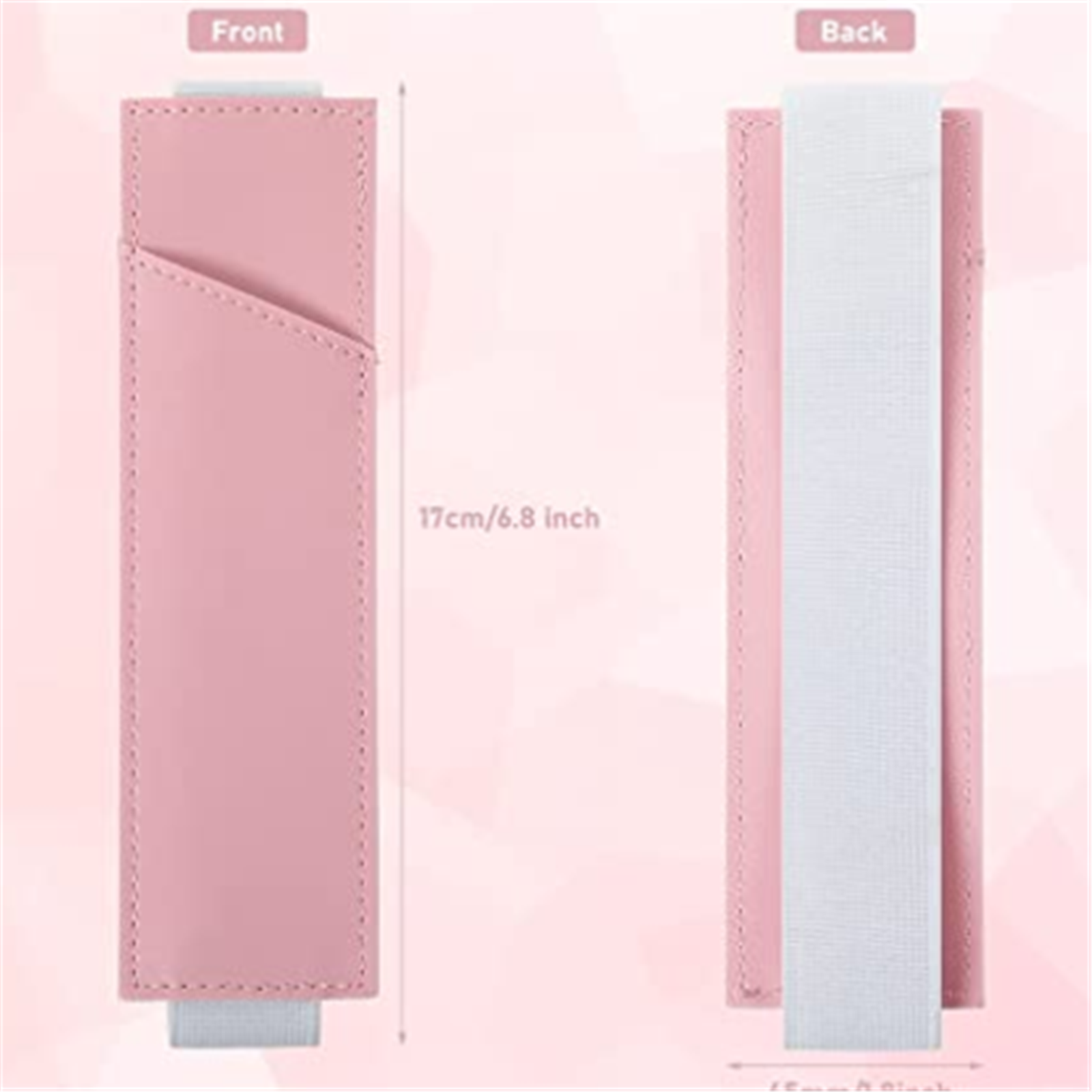 Porte-stylo réglable en cuir PU coloré, élastique, détachable, 8-1.5 pouces