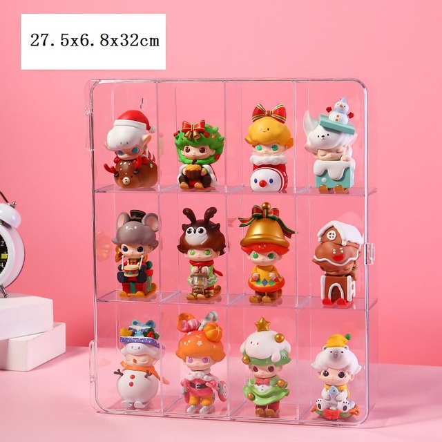 Blind Box Storage Display Stand Large Capacity Full Transparent Large Hand Office Cabinet Acrylic Bubble Doll Storage Box: 2