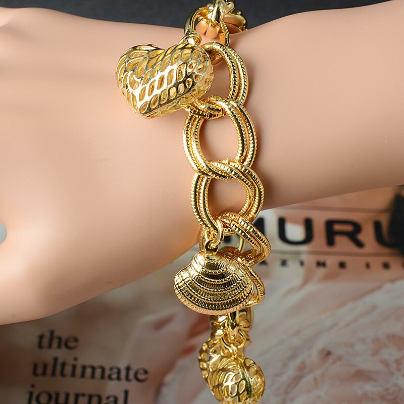 Sunny Sieraden Mode-sieraden Gold Charm Armbanden Voor Vrouwen Hand Kettingen Link Chain Bal Armband Voor Party