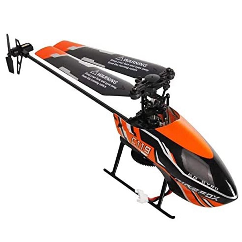 2.4 ghz 4- kanal 6- axel gyro flygstabil wingless  c119 rc helikopter med flytande kristall fjärrkontroll