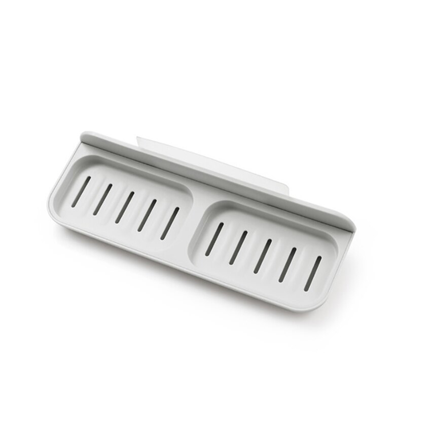 Porte-savon mural auto-adhésif avec grille de Drainage, support pour salle de bains et évier de cuisine