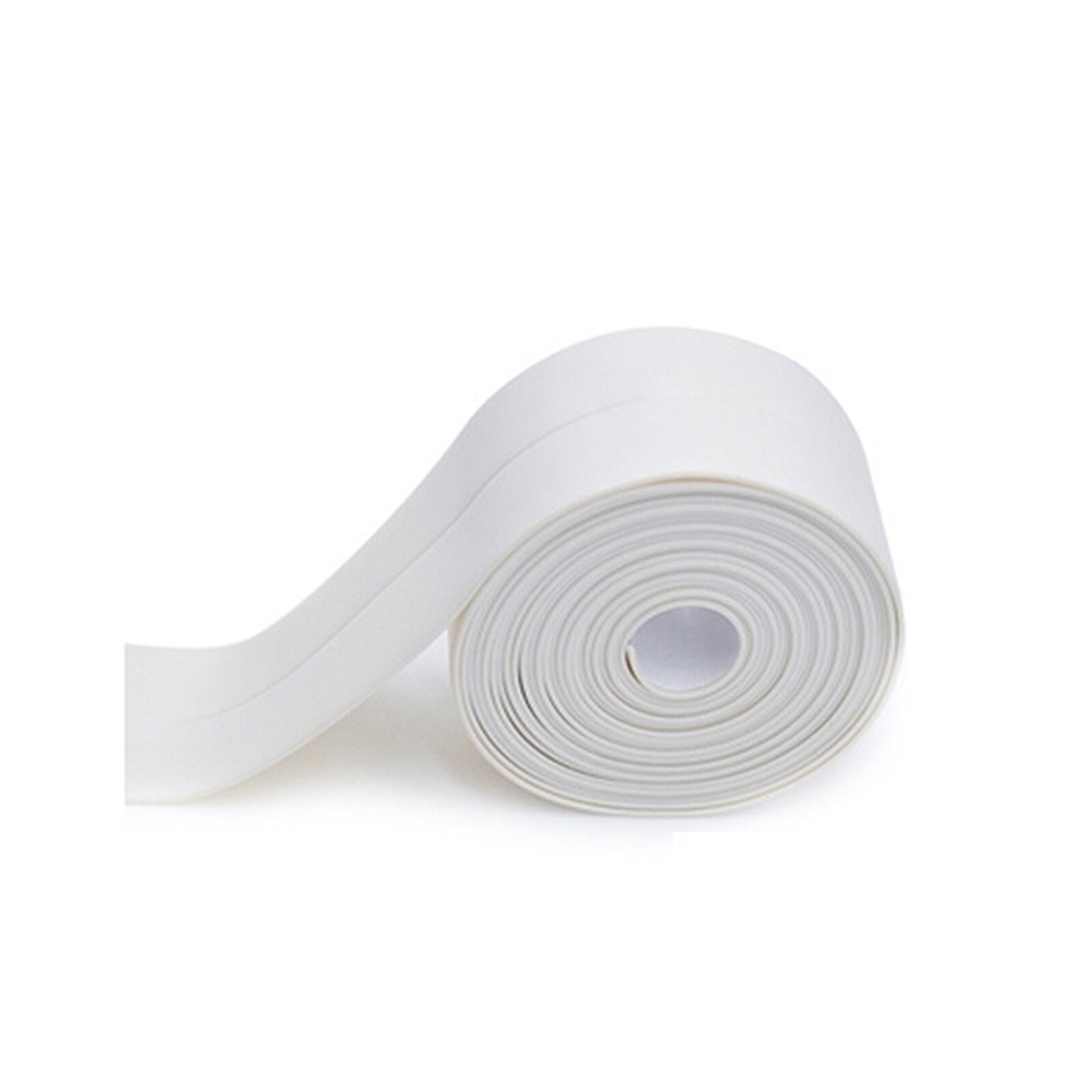 1 Roll Sealing Tape Waterproof Tape PVC Acrylic Material Kitchen Bathroom Wall Adhesive Crack Repair Tape 320cm THIN889: White