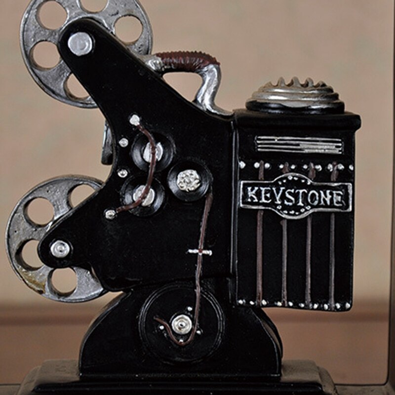 Retro kamera bookend film film projektor sort sølv samler projekt projekt reol vintage smykker studie værelse studie ho