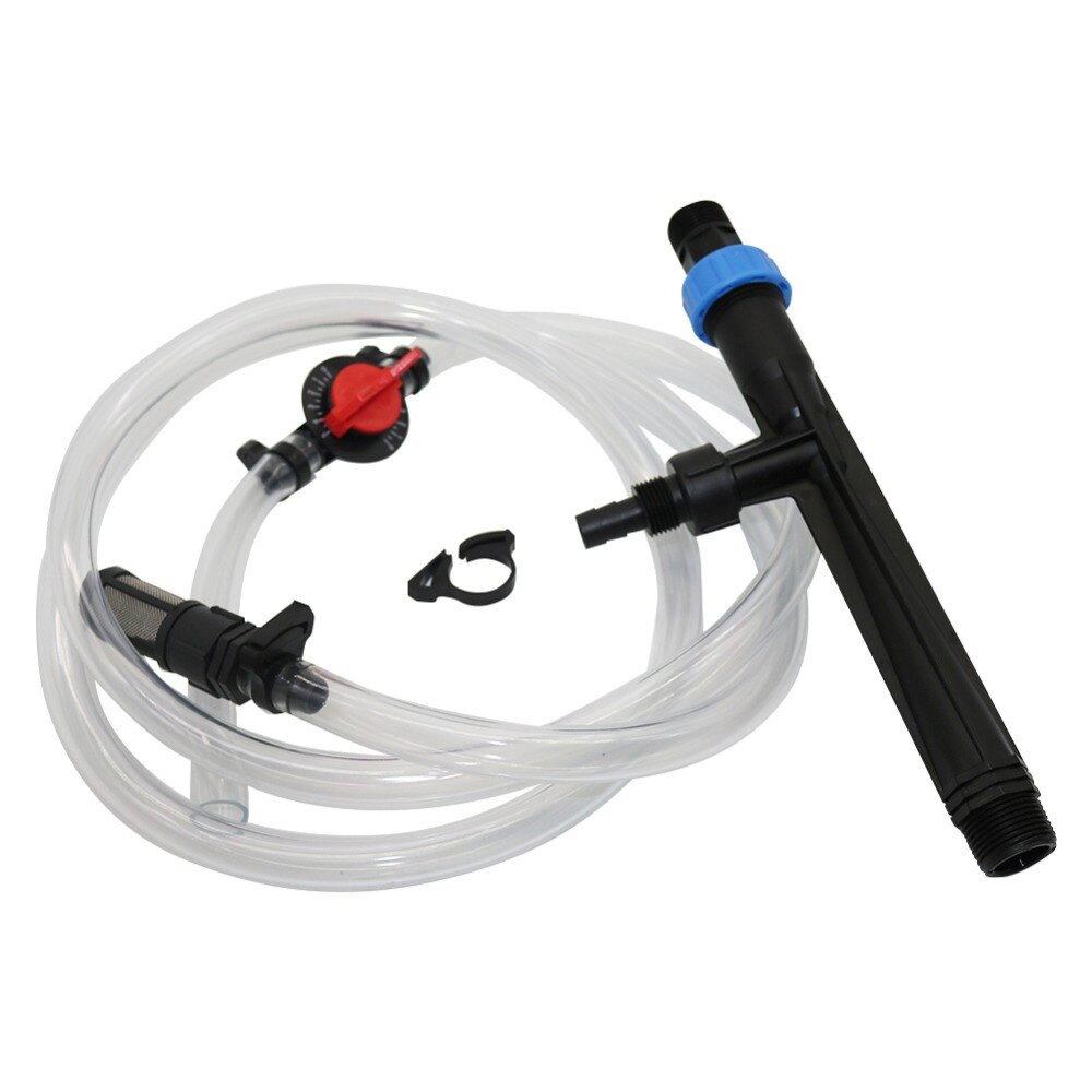 Venturi Fertilizer Injector kit with 3/4 inch Male Thread Garden Irrigation Fertilization Water Tube Emitter 1 Set