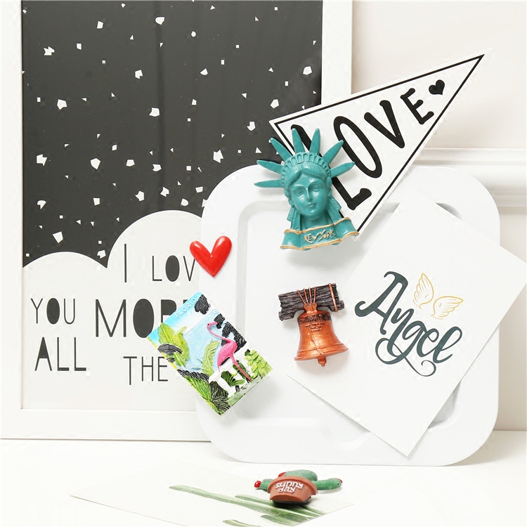 Lovely The Statue of Liberty Fridge Magnets Tourist Travel Souvenir 3D Resin Fridge Magnet Home Kitchen Decor