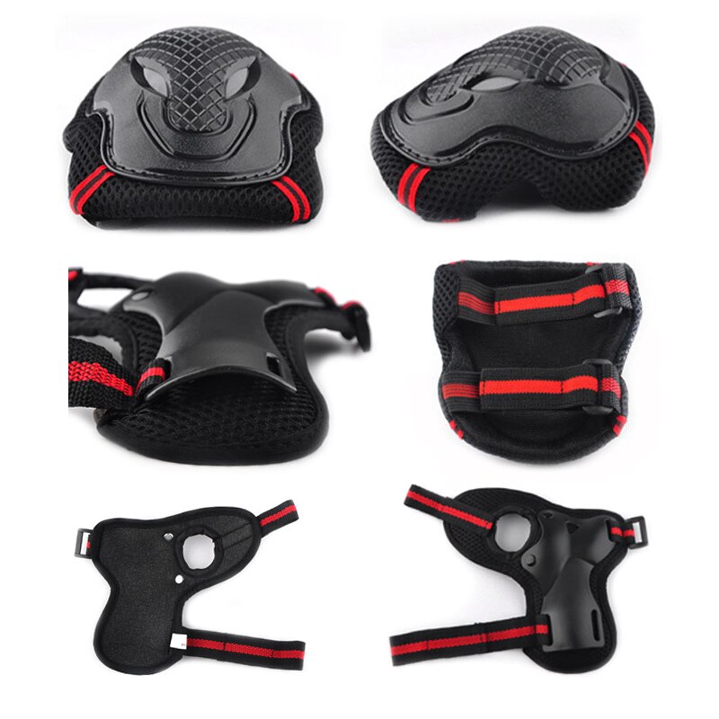 3pcs/Set Roller Skating Protective Gear Knee Wrist Gloves Set Roller Skates Bull Head Protector Cycling Riding Knee Protector