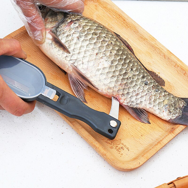 Eliminador de escamas de pescado de plástico, raspador de limpieza, pelador de frutas y verduras, accesorios útiles, 1 Uds.