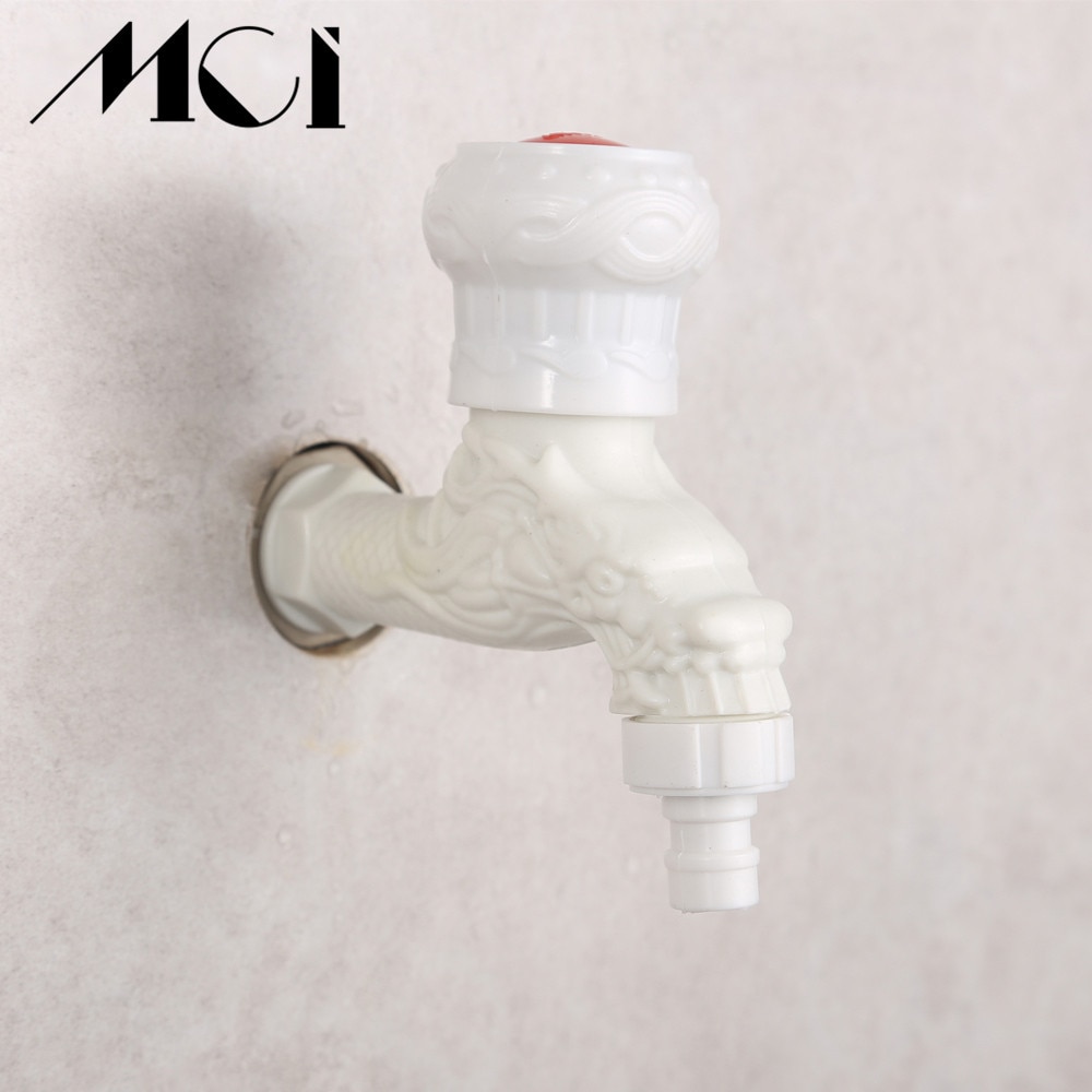 Thuis Wall Mount Bibcock Decoratieve Outdoor Tuin Kraan Wasmachine Mop Badkamer Kraan WC Plastic Kranen Torneira