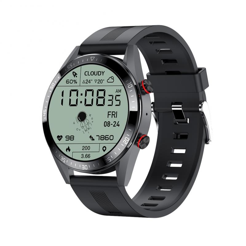 Montre connectée Z18 pour hommes, Bracelet de Sport, avec affichage constant de l&#39;heure, multifonction, Bluetooth, appel, musique, pour Android et IOS,: Silica gel black
