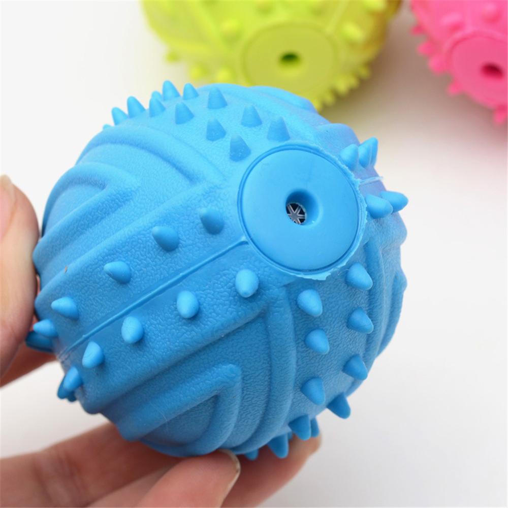 Pet Supply 3D Baseball Shape Rubber Round Ball Toy Interactive Funny Training Dog Molar Teeth Chew Toys
