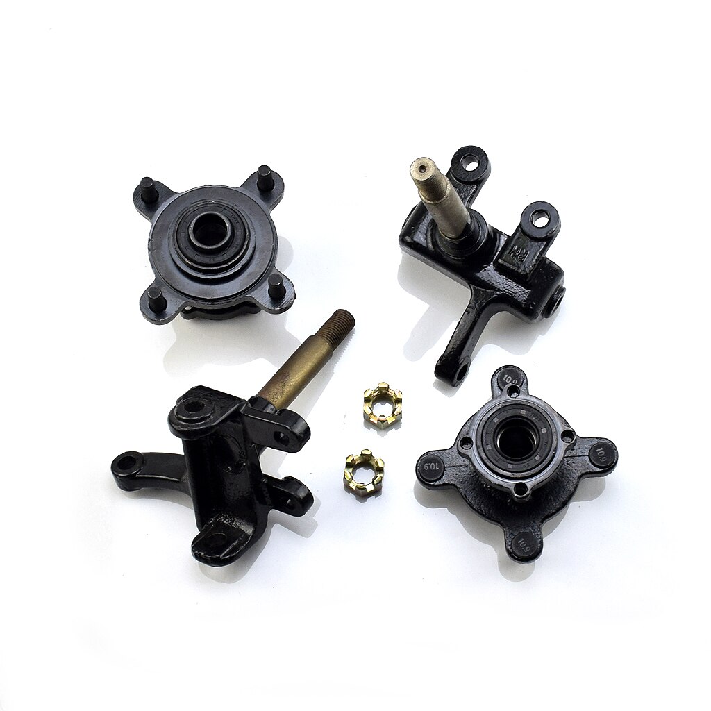 Brake Disc Wheel Hubs &amp; Steering Strut Knuckle Spindles Fit For China ATV Golf Buggy Quad Bike Parts 110cc 125cc 150cc