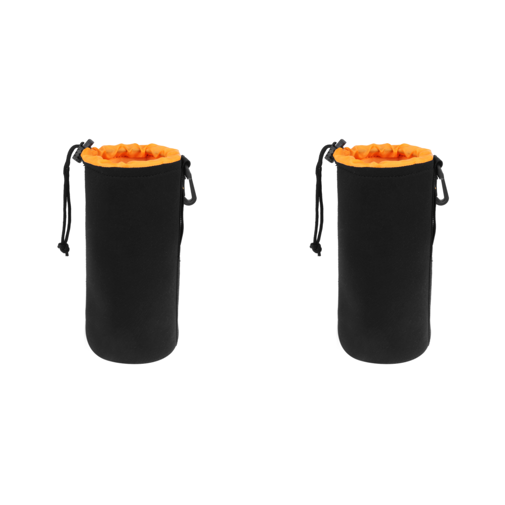 1/2 Stück Kameraobjektivtasche Fotografie Objektivtasche Neopren Wasserdichter Rucksack Kordelzug Schutzhülle für die meisten digitalen Spiegelreflexkameras: Gold