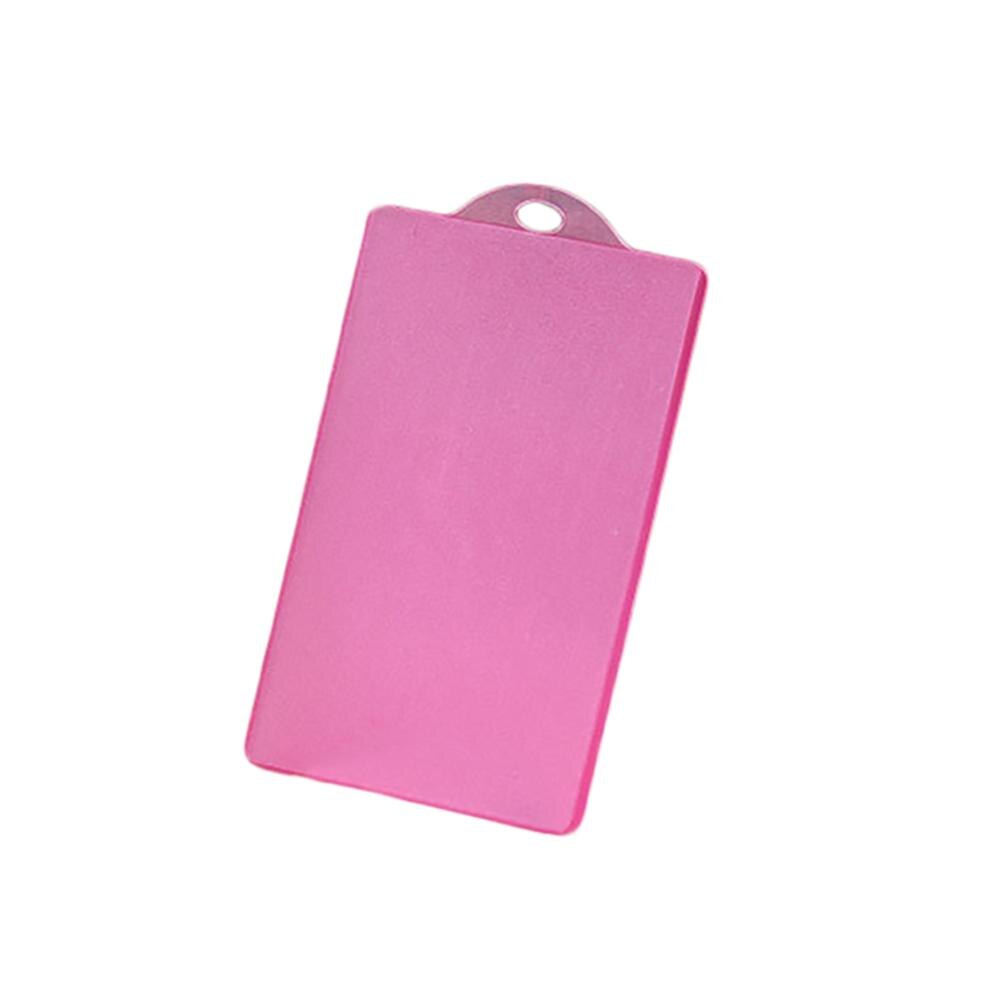 Przezroczysty dwustronny pionowy plastikowy identyfikator IC plakietka plastikowy matowy uchwyt na kartę pokrowiec kieszonkowy: róża czerwony