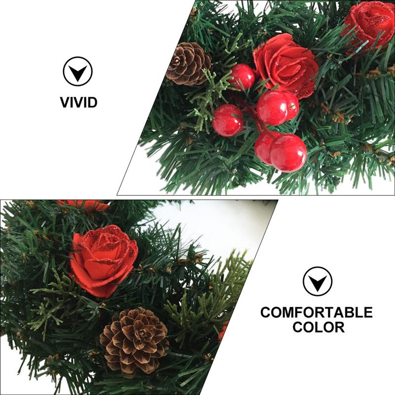1Pc Kerst Decoratie Krans Home Decor Aanwezig Muur Bungelende Decoratie Kerst Decoratieve Lei Voor Party Kerst