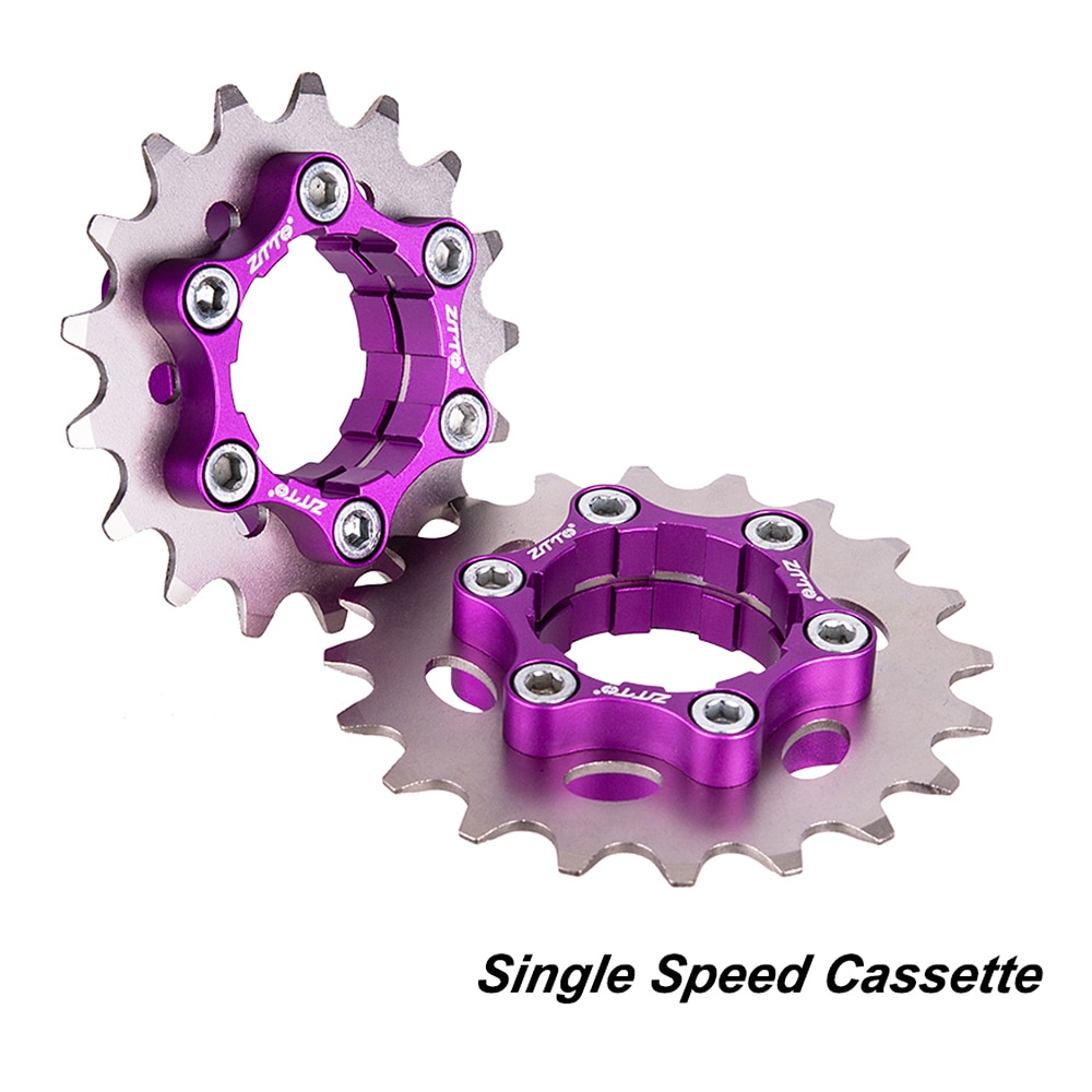 16T/17T/18T/20T MTB Single Speed Cassette Single Cog 1 Speed Gear Freewheel Cassette Bicycle Sprocket Gear