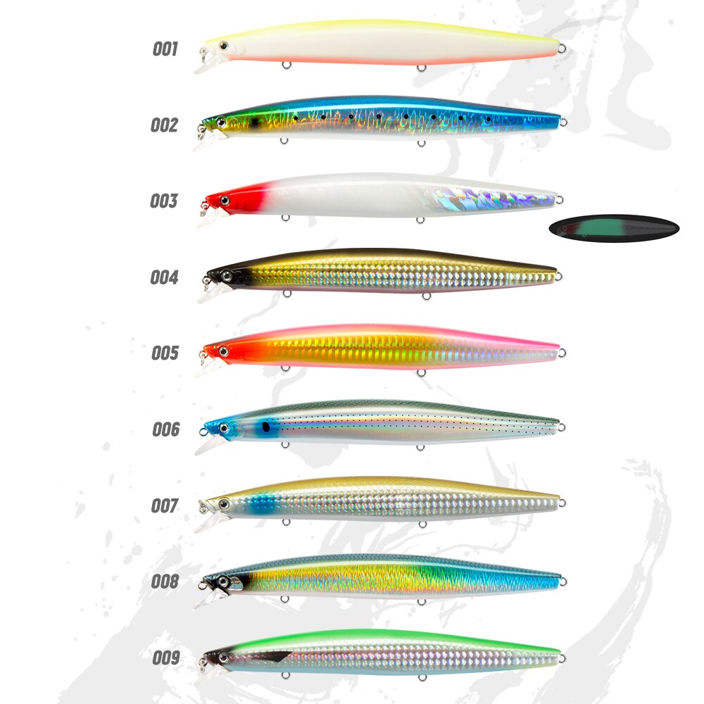 D1 Nowy2021 cichy wabik morze Wędkarstwo 163F 32G Ruchomy duża Strzebla160F twardy wabik z gitara basowa Pstrąg świetlny długo odlew rozetka walca DT5002