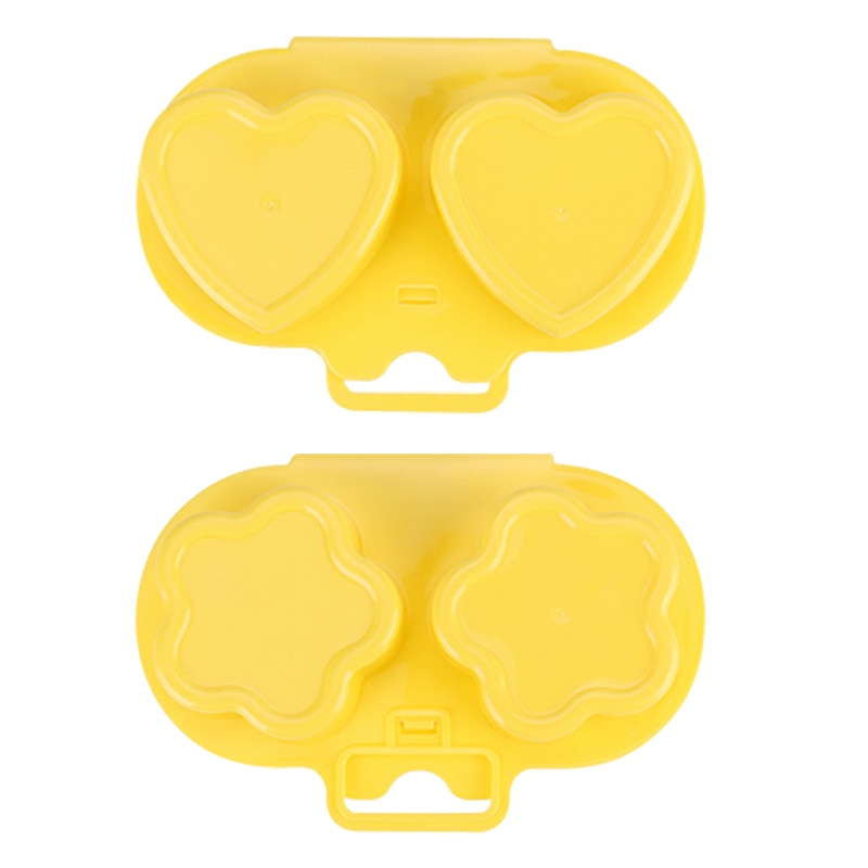 Dobbeltsidet formet pocheret æg til mikroovn æg poacher/form til madlavning plastik kogte æg form pande køkkenredskaber 121